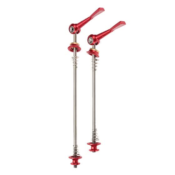 2Pcs Bicycle Skewers Ultralight Titanium MTB Road Bike Wheel Hub Axle QR Skewer