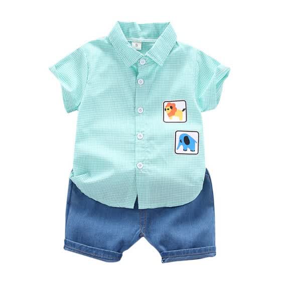 two piece denim short set