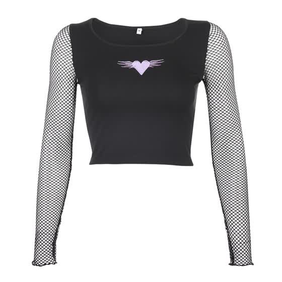 mesh long sleeve too