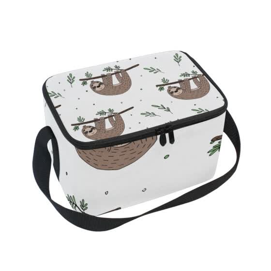 sloth lunch tote