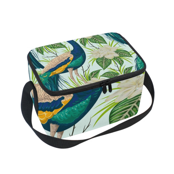 peacocks lunch bag