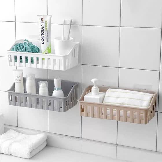 Shop Bathroom Supplies Toilet Plastic Wall Hanging Shelf Storage