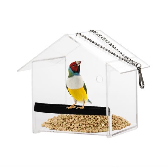 window bird feeder copper