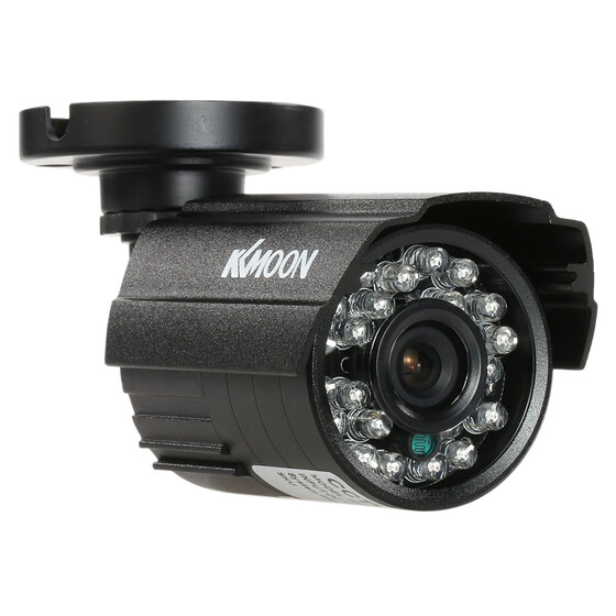 KKmoon 1200TVL C/ámara de Vigilancia 1//3 CMOS IR-CUT CCTV Impermeable Sistema de Seguridad PAL