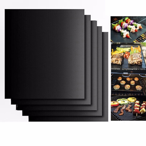 Shop Ptfe Non Stick Bbq Grill Mat Barbecue Baking Liners Reusable