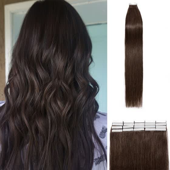 Shop 16 24inches Remy Tape In Hair Extensions Straight Human Hair