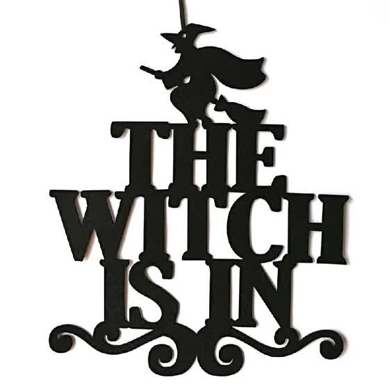Shop Halloween Party Indoor And Outdoor The Witch Is In Hanging