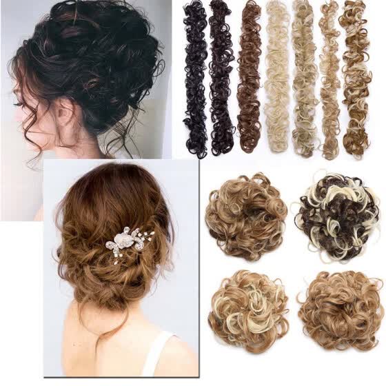 Shop Scrunchie Updo Wrap Curly Messy Bun Ponytail Hair Piece