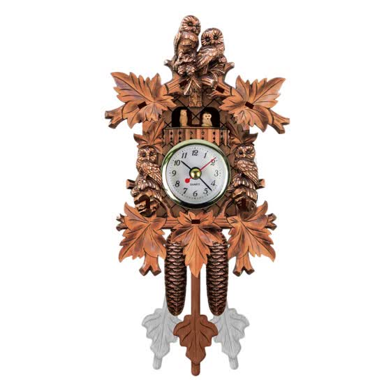 Shop Cuckoo Wall Clock Bird Wood Hanging Decorations For Home Cafe