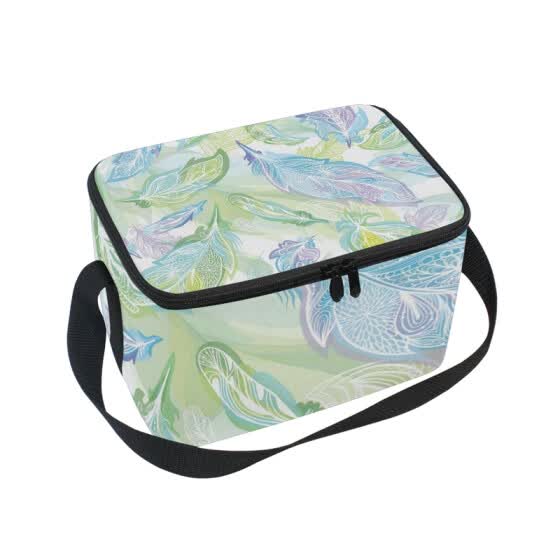 feather lunch bag