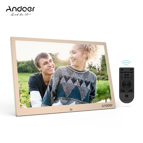 Andoer 12inch Led Digital Photo Frame 1280 800 Resolution Andoer 12inch Led Digital Photo Frame 1280 800 Resolution Support 1080p Random Play Aluminum