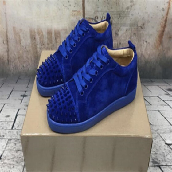 blue designer sneakers