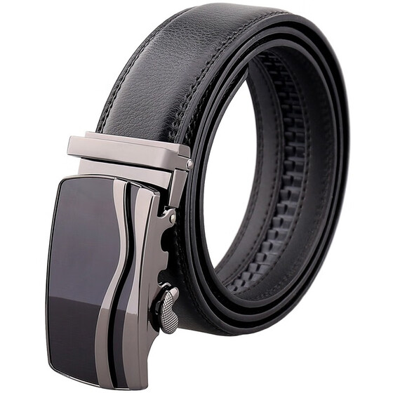 Men/'s Ratchet Belt Leather Dress Belts with Sliding Automatic Adjustable Buckle