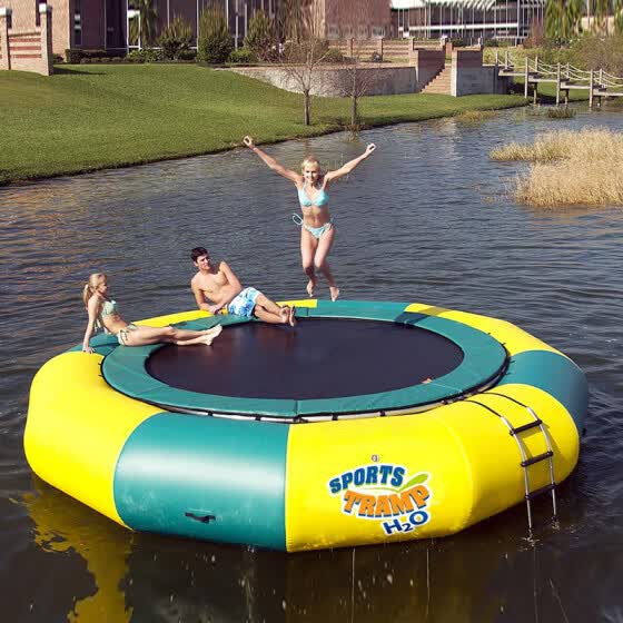 inflatable floating trampoline