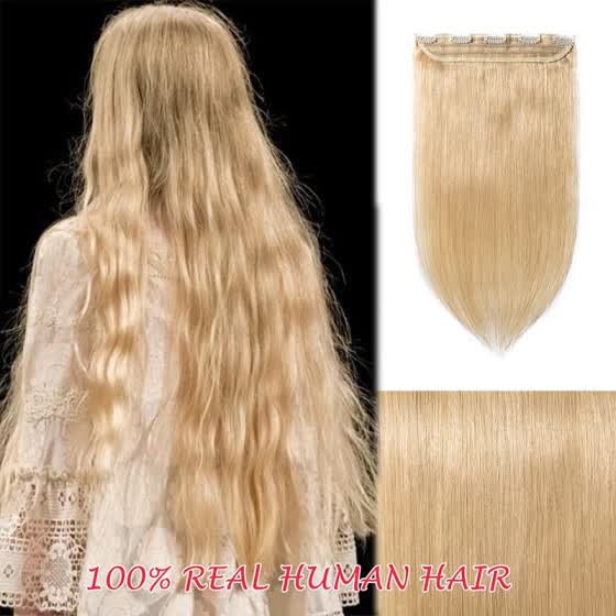 Shop 100 Human Hair Clip In Hair Extensions 9 Colors Can Curly