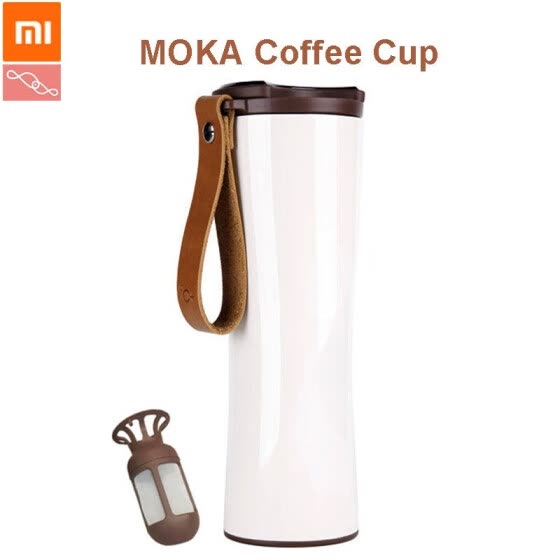Xiaomi KissKissFish MOKA Smart Coffee Cup Travel Mug Stainless Steel with OLED Touch Screen Temperature Display 430ml Portable