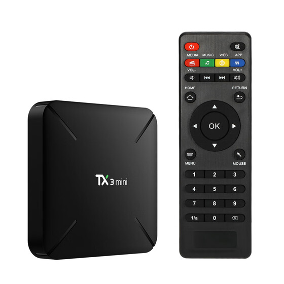 TX3 mini 4K Quad Core CPU Android 7.1 TV BOX 2.4GHz WiFi H.265 HD Media 1GB+8GB