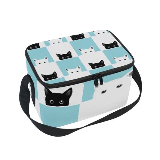 cat insulated lunch bag