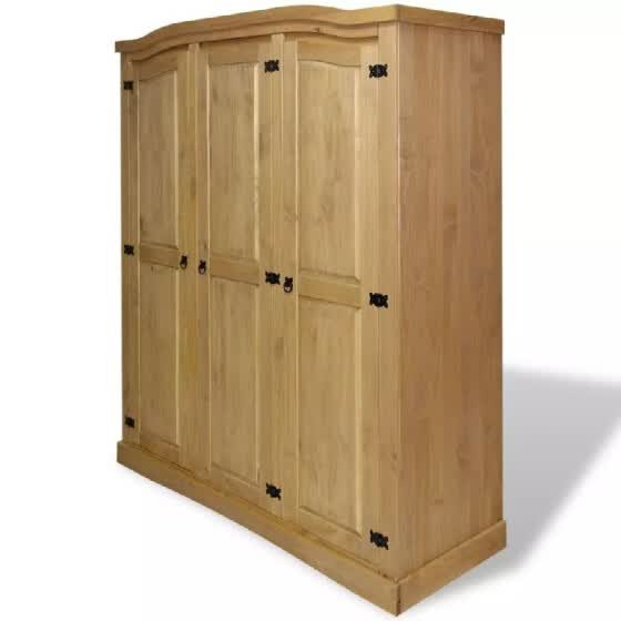 Shop Wardrobe Mexican Pine Corona Range 3 Doors Online From