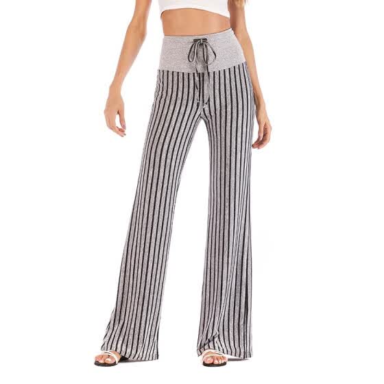 striped summer pants