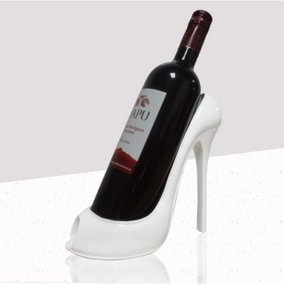 Shop Natural Resin Creative High Heeled Shoes Red Wine Rack Home