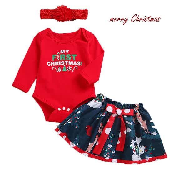 my first christmas romper