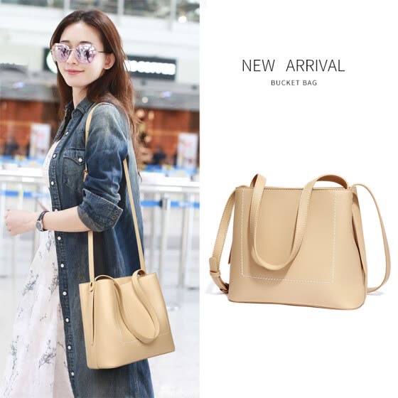 Shop Viney leather handbag Korean version of the shoulder bag female ...
