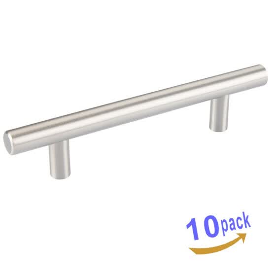 Shop 10 Pack Satin Nickel Cabinet Hardware Handle Pull 3 7 Hole