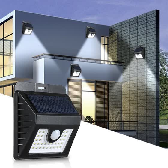 1 Pcs Led Solar Power Pir Motion Sensor Wall Light
