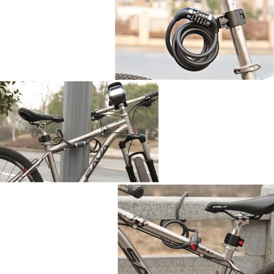 anti theft cable on bike