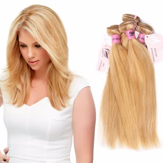 Shop Nami Hair Piano Color Brazilian Straight Hair Weave 3 Bundles