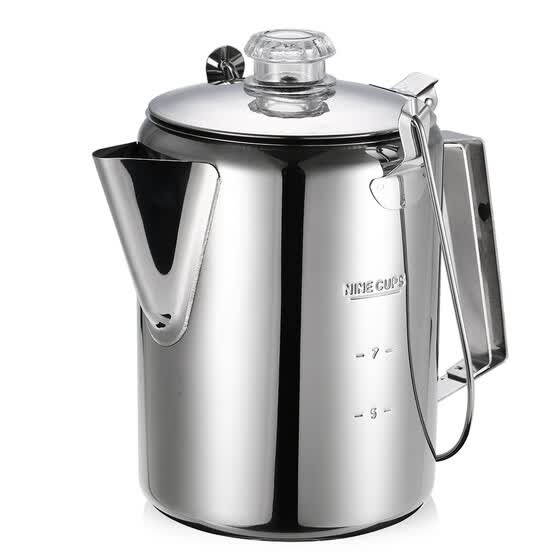 Outdoor 9 Cup Stainless Steel Percolator Coffee Pot Outdoor 9 Cup Stainless Steel
