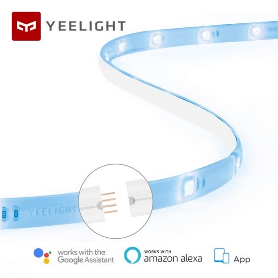 Official Global Version Smart Wifi LED Light Strip Xiaomi Yeelight LightStrip Plus 1 m Colour Changing Dimmable LED Smart
