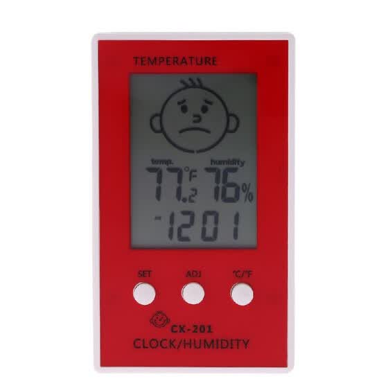 Shop Lcd Digital Thermometer Hygrometer Clock Temperature Humidity