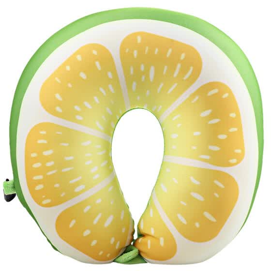 Shop Portable Fruit U Shaped Pillow Travel Foam Particles Soft
