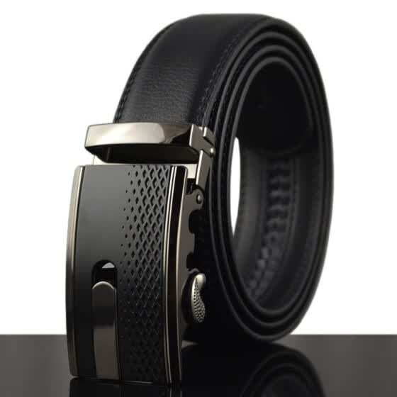 genuine leather ratchet belt
