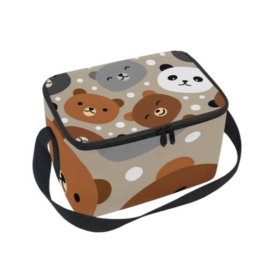 Shop ALAZA Lunch Box Insulated Cute Bear Lunch Bag Large Cooler Tote ...