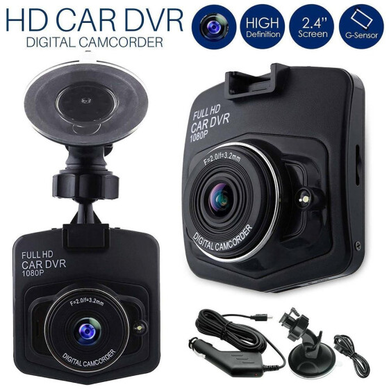 1080P HD 2.4" LCD Car DVR Dash Camera Cam Video Recorder Night Vision G-sensor
