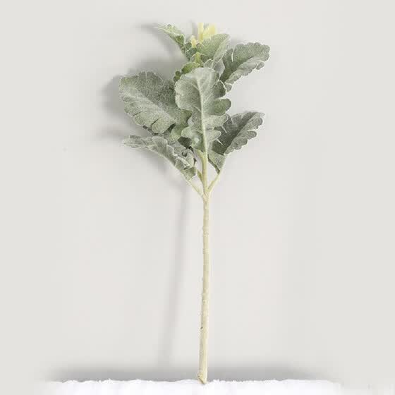 Shop One Branch Artificial Plants Green Lemon Leaves Arrangement