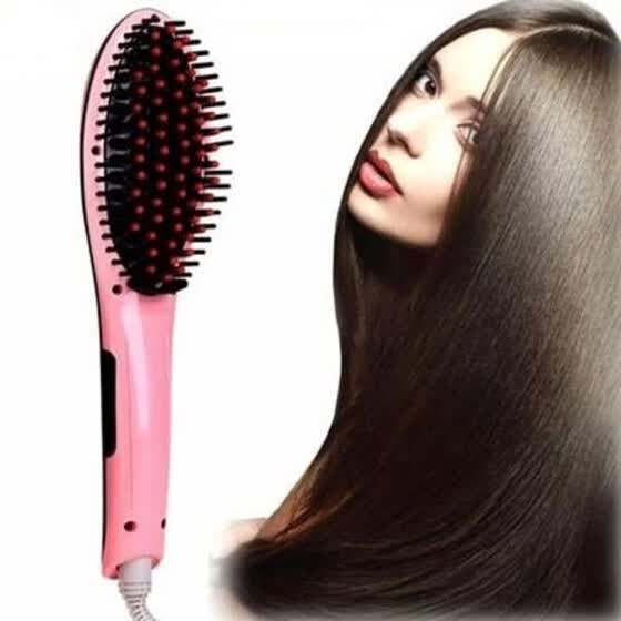 Shop Lcd Display Hair Brush Fast Hair Straightener Comb Hair