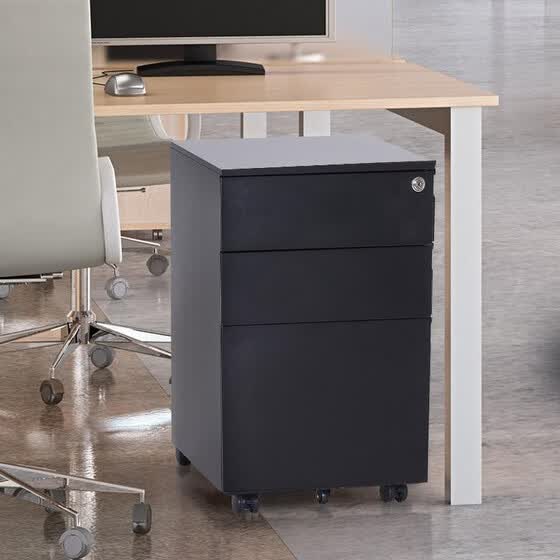 24 Metal 3 Drawer Locking Under Desk Filing Cabinet On 24 Metal 3 Drawer Locking Under Desk Filing Cabinet On