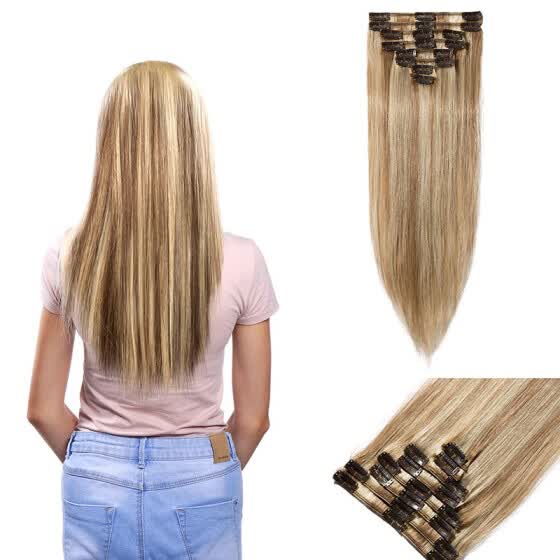 Shop Clip In 100 Remy Human Hair Extensions Grade 7a Quality Full