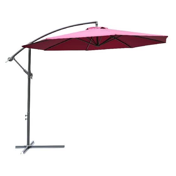 10 Cantilever Hanging Tilt Offset Patio Umbrella With Stand 10 Cantilever Hanging Tilt Offset
