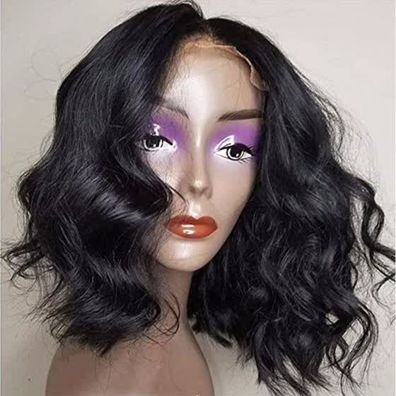 Shop Short Bob Human Hair Wig Wavy 100 Brazilian Virgin Hair Lace