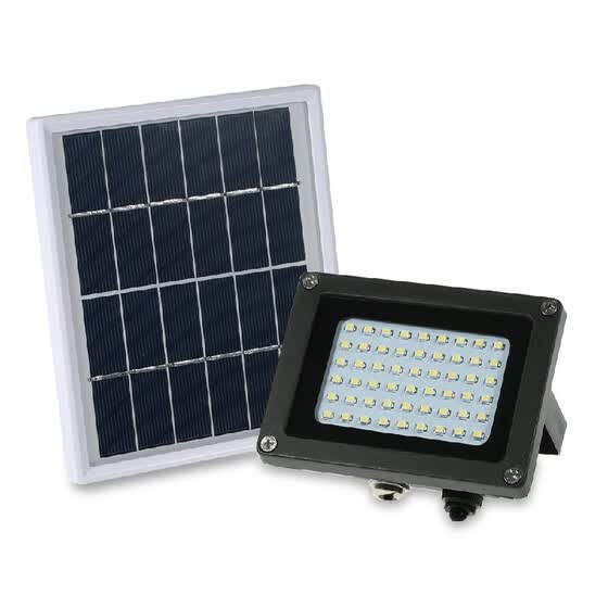 Solar Powered Floodlight 54 Led Lights Ip65