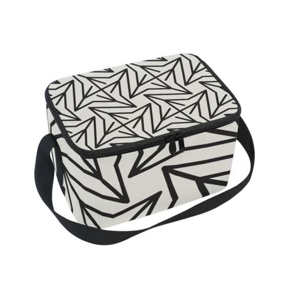 geometric lunch bag