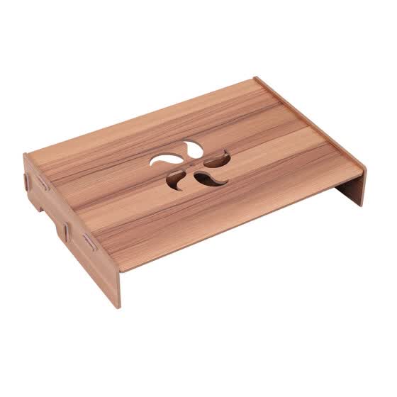 Shop Wood Computer Monitor Stand Laptop Riser Holder Desktop