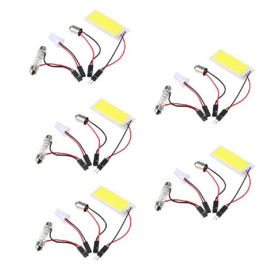 Shop White 36 Cob Led Panel Hid Bulb Car Vehicle Interior