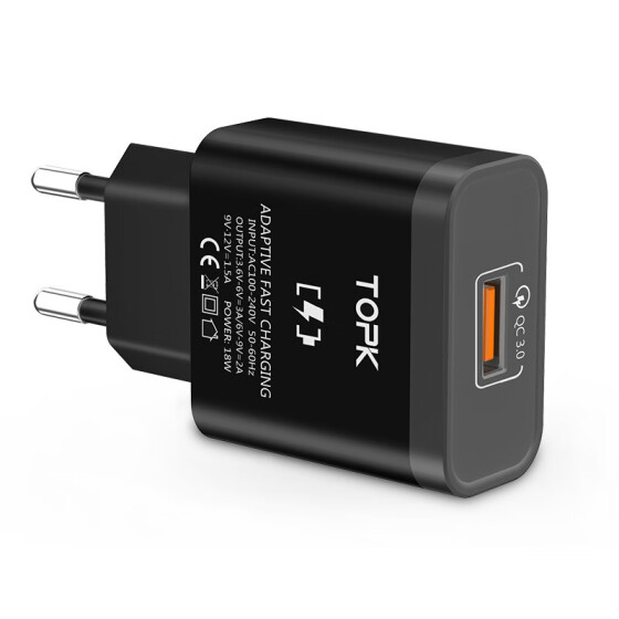 TOPK 18W Quick Charge 3.0 Fast Mobile Phone Charger