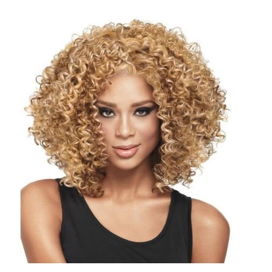 Shop African Small Volume Wig Short Female Fluffy Explosion Head